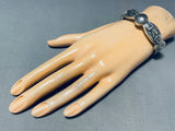 Important Smithsonian Vintage Native American Navajo Sterling Silver Bracelet Cuff-Nativo Arts