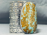 Tallest Crazy #8 Turquoise Native American Sterling Silver Bracelet-Nativo Arts