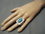 Incredible!! Vintage Navajo Turquoise Sterling Silver Native American Ring-Nativo Arts