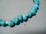 Beautiful Vintage Navajo Turquoise Necklace Native American Old-Nativo Arts