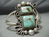 Ray Nez Navajo Royston Turquoise Sterling Silver Bracelet Native American-Nativo Arts