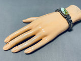 Al Jake Important Vintage Native American Navajo Royston Turquoise Sterling Silver Bracelet-Nativo Arts
