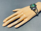 One Of The Most Vivid Royston Turquoise Vintage Native American Navajo Sterling Silver Bracelet-Nativo Arts