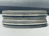 One Of The Most Detailed Ever Southwestern Sterling Silver Cuff Bracelet-Nativo Arts
