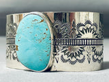 Fascinating San Felipe Royston Turquoise Sterling Silver Bracelet Signed-Nativo Arts