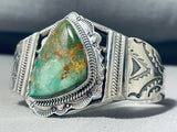 Dazzling Native American Navajo Royston Turquoise Sterling Silver Bracelet-Nativo Arts