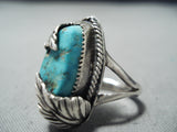 Kay Rogers Navajo Turquoise Sterling Silver Ring Native American-Nativo Arts