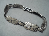 Amazing Vintage Navajo Sterling Silver Bracelet Native American Old-Nativo Arts