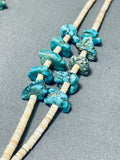 Native American Authentic Vintage Santo Domingo Turquoise Shell Necklace Old-Nativo Arts