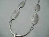 Expressive Navajo Sterling Silver Necklace Native American-Nativo Arts