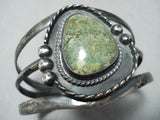 Stunning Vintage Native American Navajo Royston Turquoise Sterling Silver Bracelet-Nativo Arts