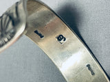 Incredible Vintage Native American Navajo Sterling Silver Bracelet Signed John Begay-Nativo Arts