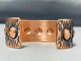 Native American Important Willie Hand Repoussed Copper Detailed Bracelet-Nativo Arts