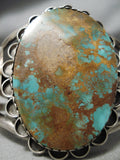 One Of Best Vintage Native American Navajo Royston Turquoise Sterling Silver Oyster Bracelet-Nativo Arts