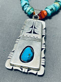 Important Double Sided Vintage Native American Navajo Turquoise Silver Necklace-Nativo Arts