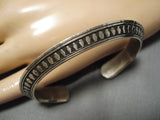 Exceptional Vintage Navajo Sterling Silver Native American Bracelet Cuff-Nativo Arts