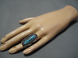 Marvelous Vintage Navajo Royston Turquoise Sterling Silver Native American Ring-Nativo Arts