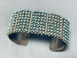 The Best Vintage Native American Zuni Snke Eyes Turquoise Sterling Silver Bracelet-Nativo Arts