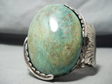 One Of The Biggest Vintage Native American Navajo Royston Turquoise Sterling Silver Bracelet-Nativo Arts