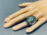 Outstanding Vintage Native American Navajo Royston Turquoise Sterling Silver Ring-Nativo Arts