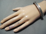 Impressive Navajo Sterling Silver Bracelet Native American-Nativo Arts