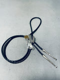 Unique Vintage Native American Navajo Sterling Silver Howling Coyote Bolo-Nativo Arts