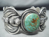Outstanding Native American Navajo Nativeamerican Carico Lake Turquoise Sterling Silver Bracelet-Nativo Arts