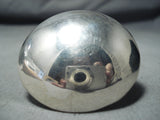 Gigantic Navajo Native American Sterling Silver Dome Ring-Nativo Arts
