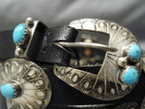 Amazing Vintage Native American Navajo Turquoise Sterling Silver Concho Belt Old-Nativo Arts