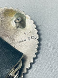 Tommy Charlie Vintage Native American Navajo Hand Tooled Sterling Silver Concho Belt-Nativo Arts