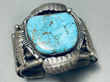 138 Grams 50 Year Old Vintage Native American Navajo Turquoise Sterling Silver Bracelet-Nativo Arts