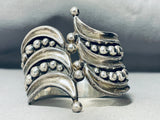 Intricate Vintage Southwestern Sterling Silver Clasp Bracelet-Nativo Arts