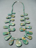 Native American One Of Best Vintage Santo Domingo Royston Turquoise Sterling Silver Necklace-Nativo Arts