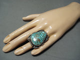 Best Verdy Jake Vintage Native American Navajo Turquoise Sterling Silver Ring-Nativo Arts