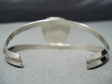 Outstanding Native American Navajo Pilot Mountain Turquoise Sterling Silver Bracelet-Nativo Arts