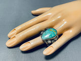 Jake Francosa San Felipe Royston Turquoise Sterling Silver Ring-Nativo Arts