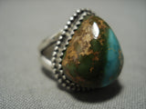 Native American Important Jeanette Dale Royston Turquoise Sterling Silver Ring-Nativo Arts