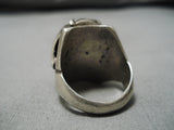 Huge Vintage Navajo Royston Turquoise Sterling Silver Native American Ring-Nativo Arts