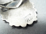 Amazing Vintage Navajo Turquoise Sterling Silver Ring Native American Old-Nativo Arts