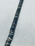 The Longest Best Vintage Santo Domingo Dark Heishi Necklace-Nativo Arts
