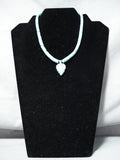 Exceptional Zuni Native American Turquoise Sterling Silver Necklace-Nativo Arts