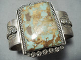 One Of The Best Vintage Native American Navajo Royston Turquoise Sterling Silver Bracelet-Nativo Arts