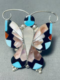A+ Intricacy Vintage Native American Zuni Turquoise Inlay Sterling Silver Ring-Nativo Arts