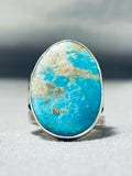 Rare Turquoise Gilbert Sterling Silver Native American Ring-Nativo Arts