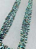Native American Classic Vintage Santo Domingo Royston Turquoise Black Shell Necklace-Nativo Arts