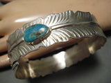 Best Vintage Native American Navajo Huge Ben Begaye Turquoise Sterling Silver Bangle Bracelet-Nativo Arts