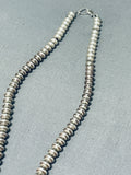 Herm Smith Fabulous Native American Navajo Coral Sterling Silver Necklace-Nativo Arts