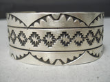 Rick Etcitty Vintage Navajo Sterling Silver Bracelet Native American-Nativo Arts