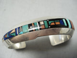 Very Important Vintage Native American Navajo Jim Harrison Turquoise Sterling Silver Bracelet-Nativo Arts