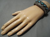 Museum Vintage Native American Navajo Bisbee Turquoise Sterling Silver Bracelet-Nativo Arts